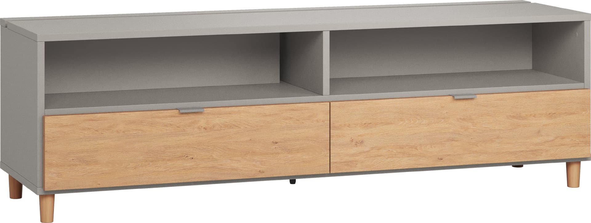 Szafka RTV 180 szary/dąb Simple