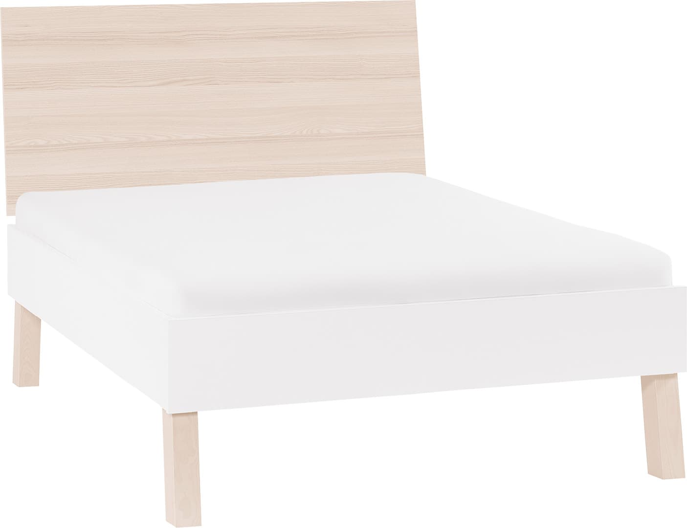 Łóżko 2-osobowe ze szczytem płaskim Spot