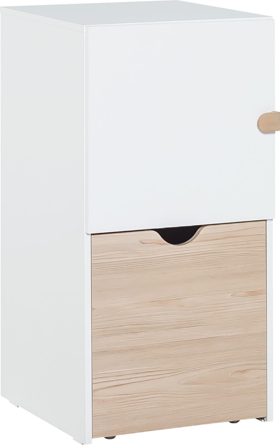 Komoda z drzwiami i mobilnym kontenerkiem Stige