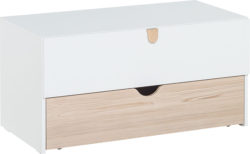 Storage unit with drawer and movable container Stige