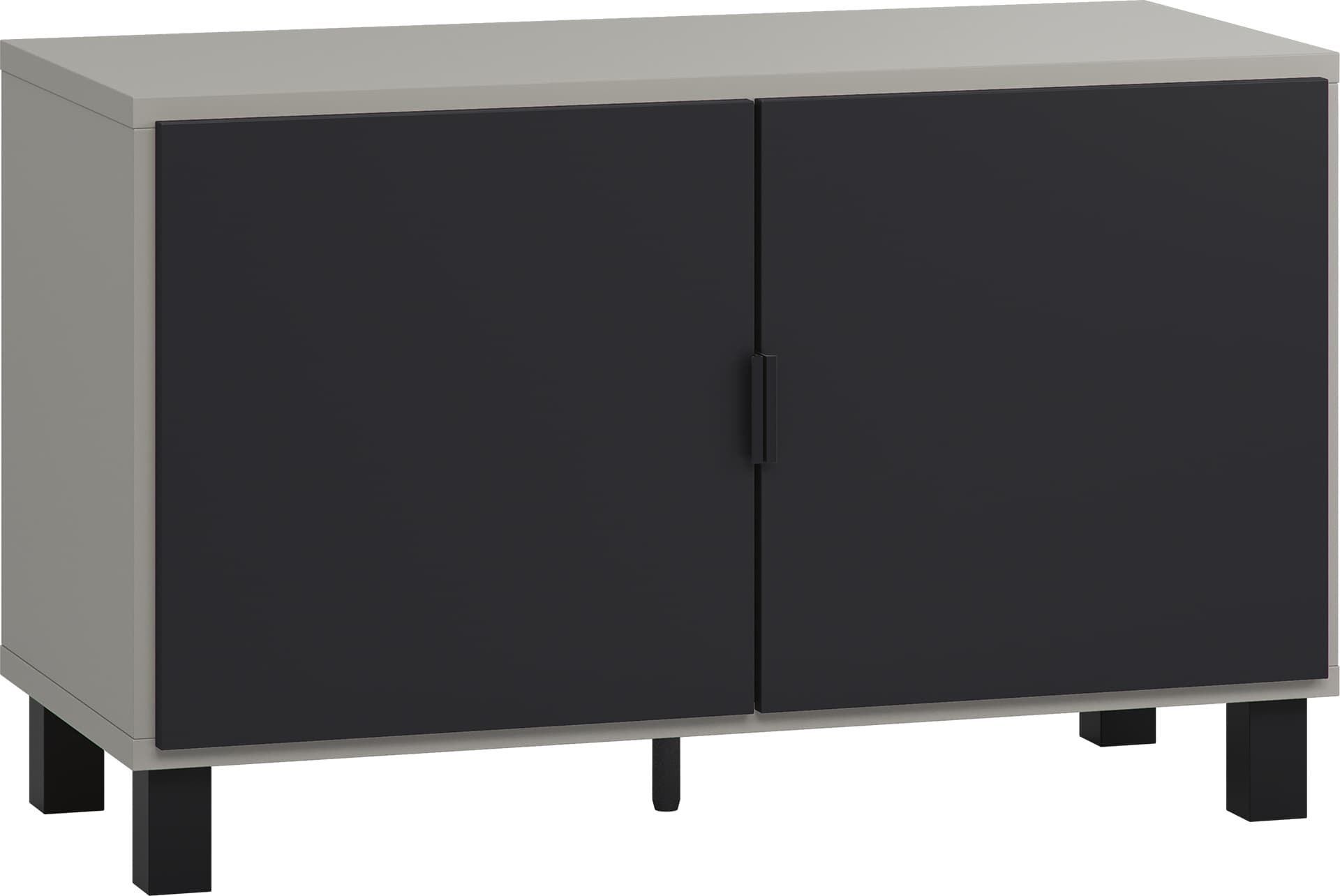 Szafka korytarzowa szary/czarny Simple