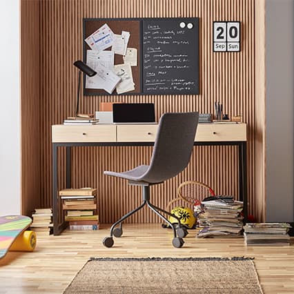 Lamele ścienne Linerio S-Line 12,2cm x 265cm x 1,2cm aranżacja