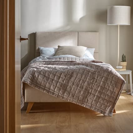 Łóżko tapicerowane 120x200 Geometric aranżacja