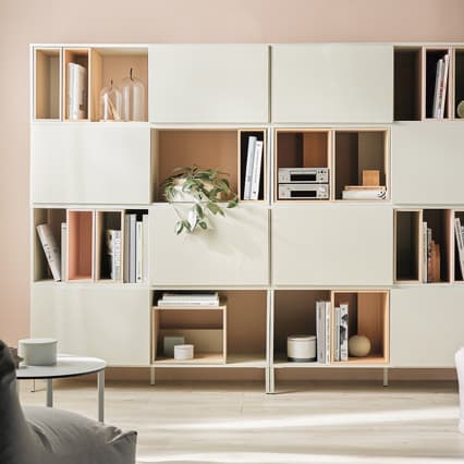 Regał podwójny Into aranżacja