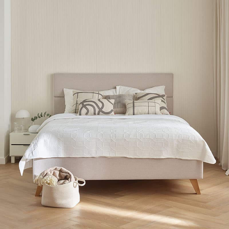 Łóżko tapicerowane 160x200 Line aranżacja