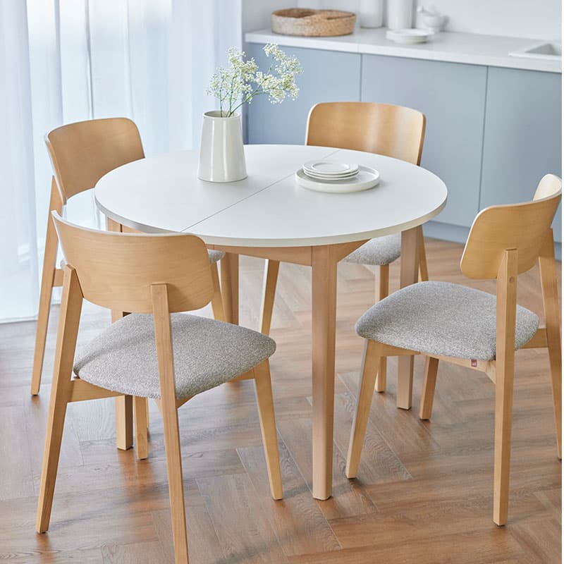 Stół rozkładany okrągły Konso aranżacja