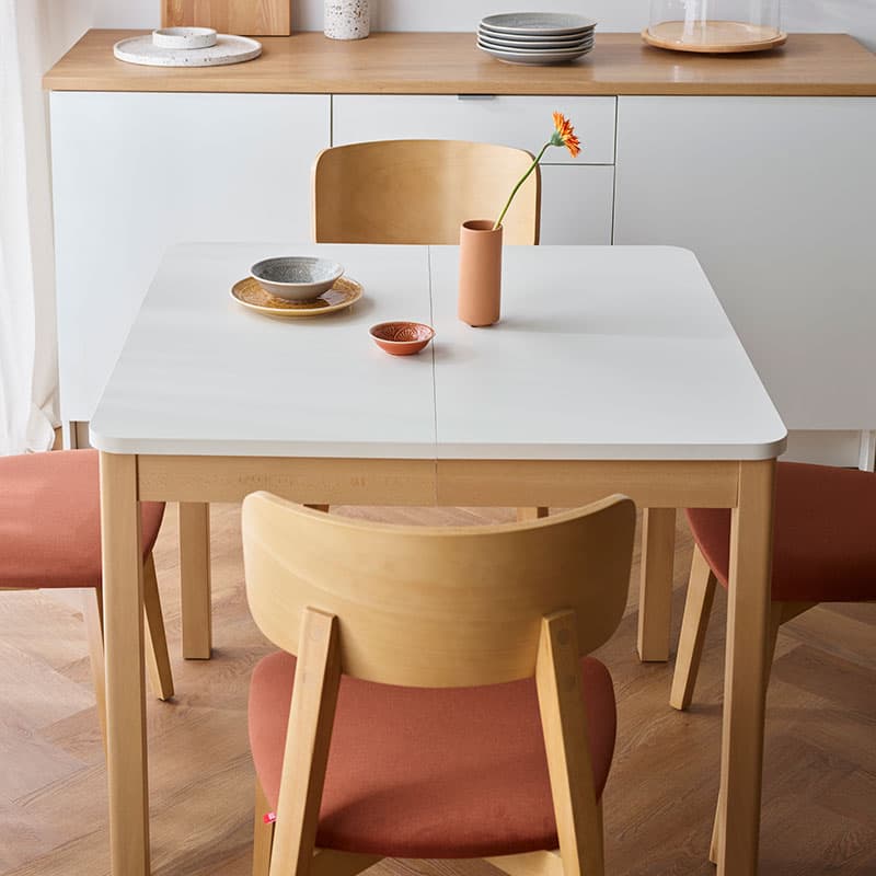 Stół rozkładany kwadratowy Konso aranżacja