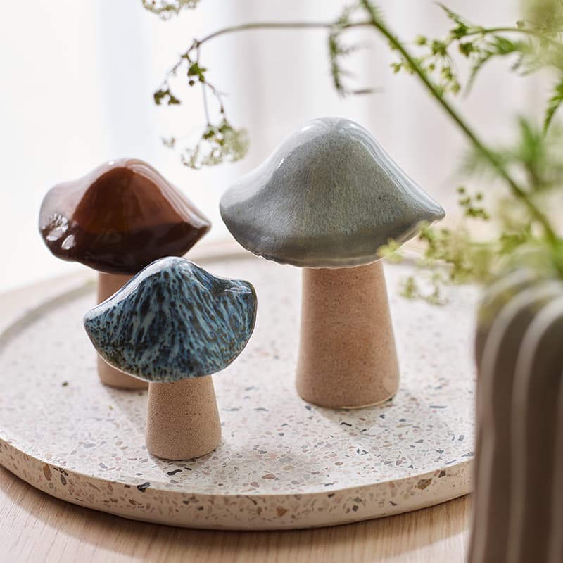 Figurka Mushrooms kpl. 3 szt aranżacja