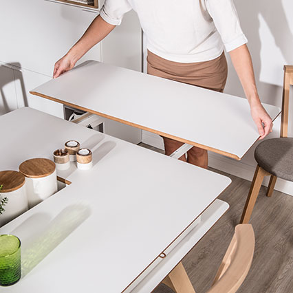Extendable table 4 You arrangement