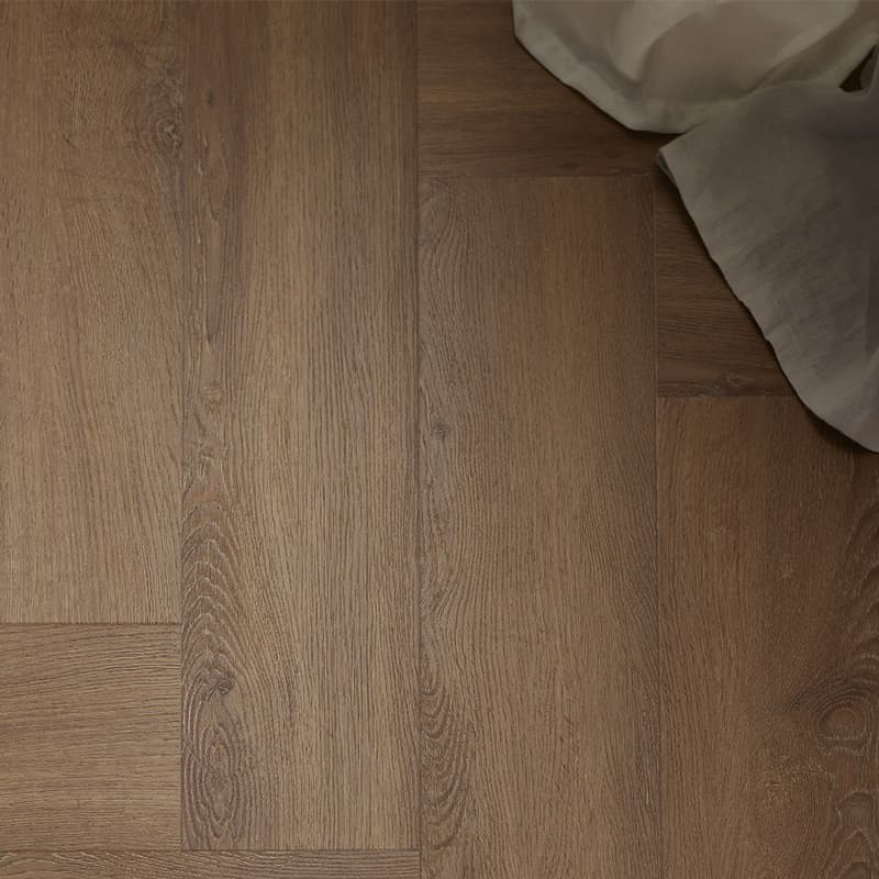 Panele winylowe Rega Oak Nevada ze zintegrowanym podkładem aranżacja