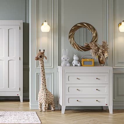 Komoda z 3 szufladami Milenne by Vox aranżacja