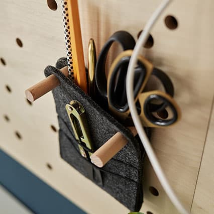 Mała kieszeń filcowa Slot aranżacja