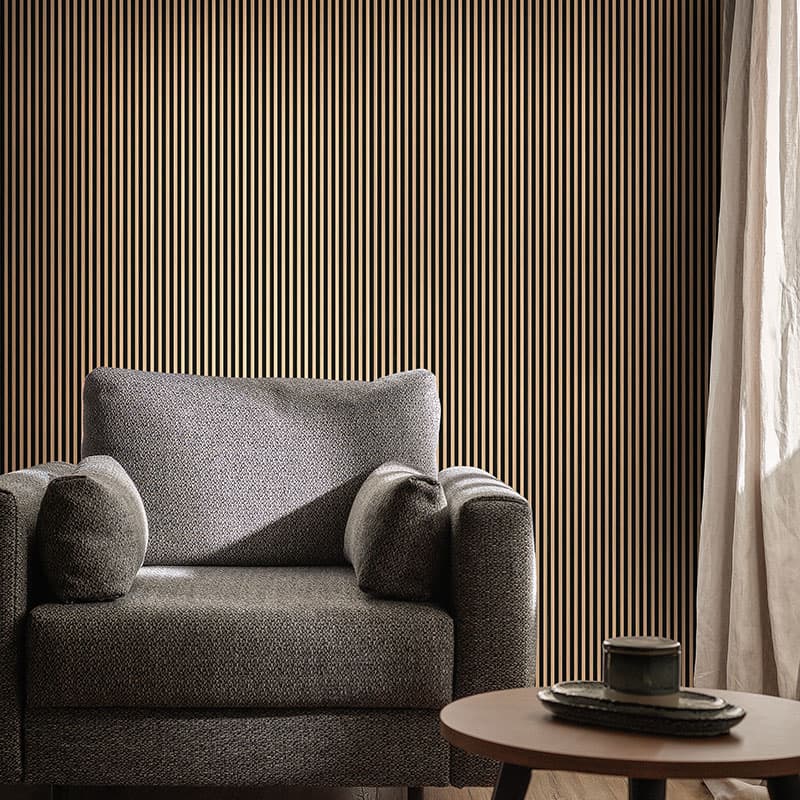 Lamele ścienne Linerio S-Line 12,2cm x 265cm x 1,2cm aranżacja