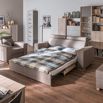 Sofa 2,5-osobowa z funkcją spania Milton aranżacja