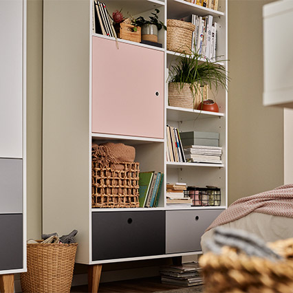 Wide bookcase Concept arrangement