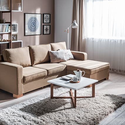 Narożnik z funkcją spania Noel aranżacja