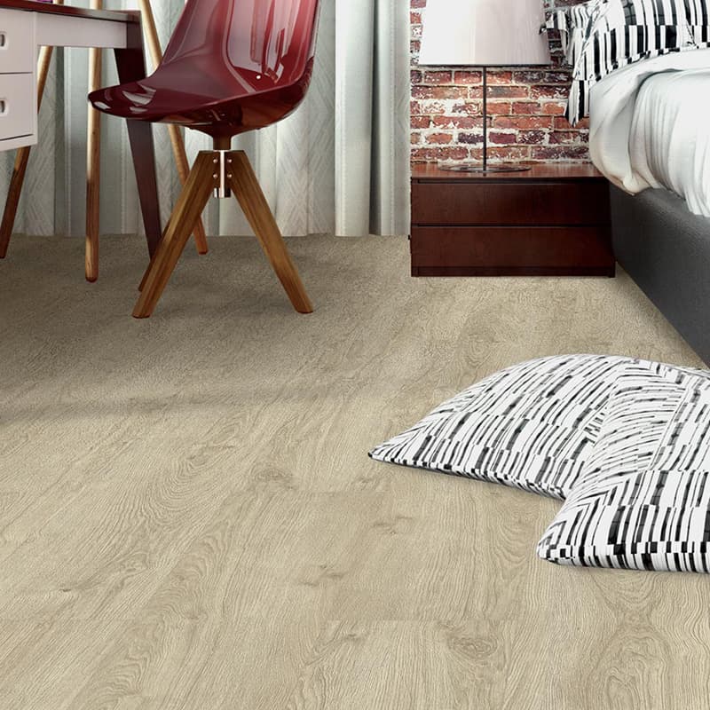 Panele podłogowe SWISS KRONO Platinium Holiday Aqua Block Dąb Itaka D40024 aranżacja