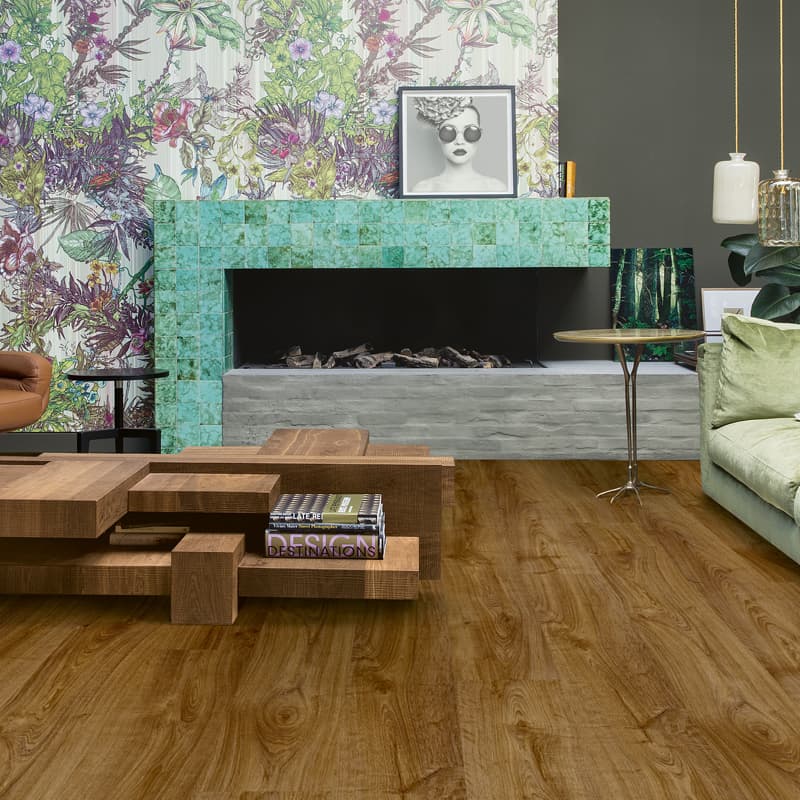 Panele winylowe Quick Step Bloom Dąb brązowy jesienny AVMPU40090 aranżacja