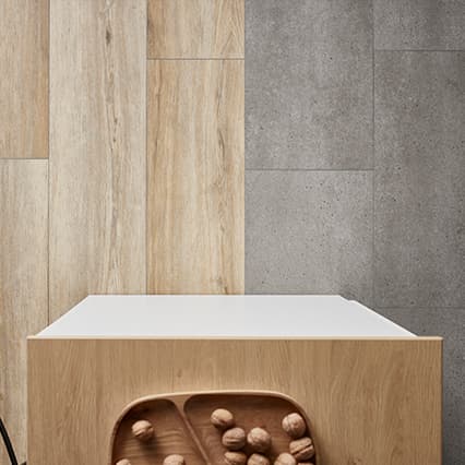 Panele winylowe z twardym rdzeniem VOX Rigio Concrete Ground aranżacja