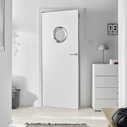 Skrzydło drzwiowe VOX Rimo+ 30 bezprzylgowe z bulajem aranżacja