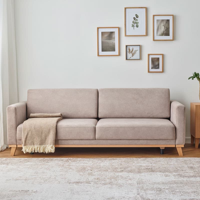 Sofa 3-osobowa z funkcją spania Repose aranżacja