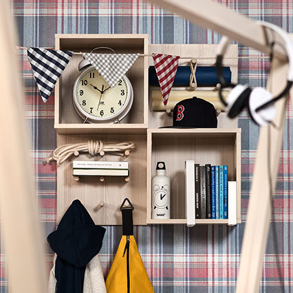 Cubic wall shelf Spot Young arrangement