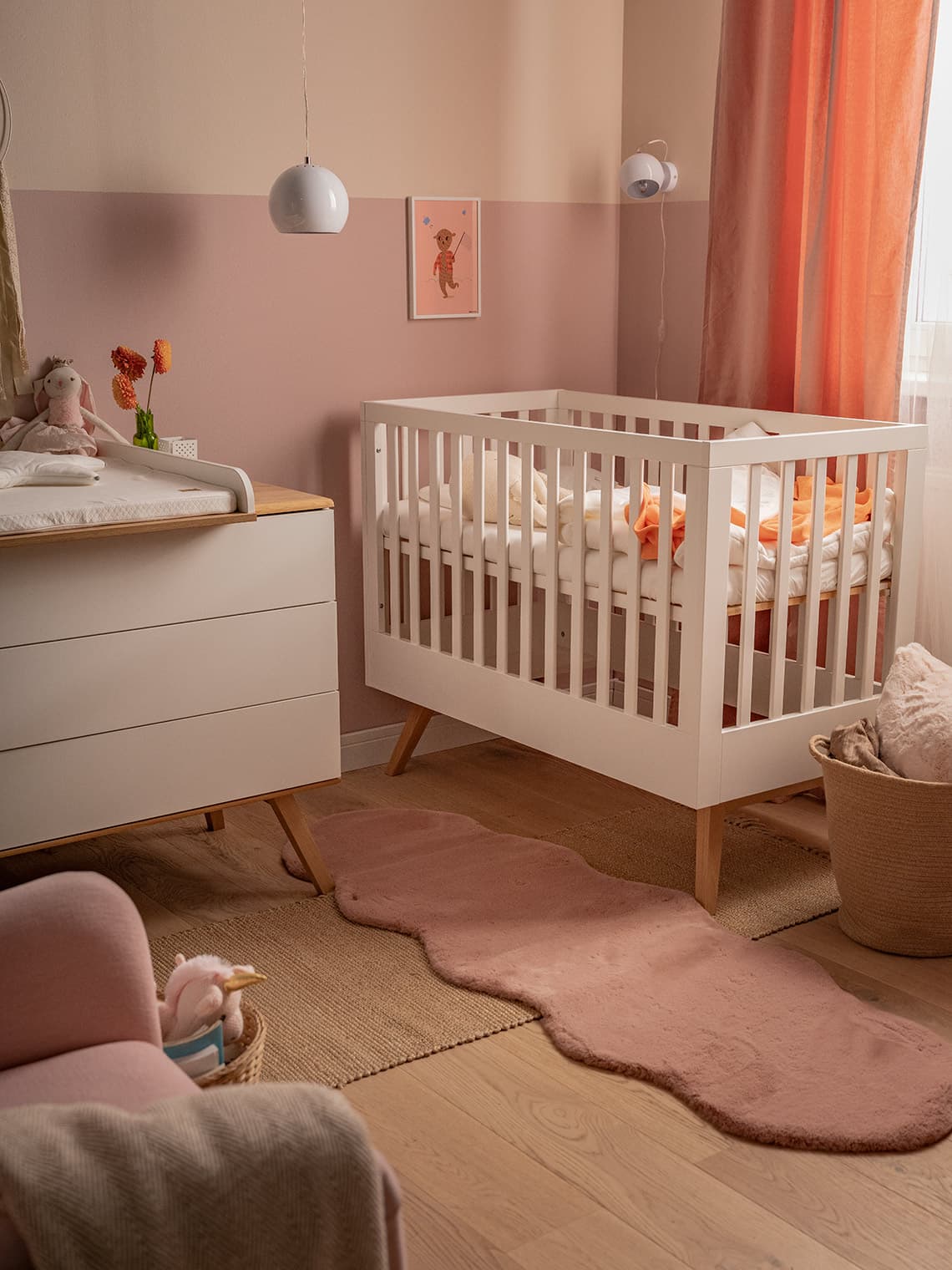 Łóżeczko 60x120 cm Mitra aranżacja