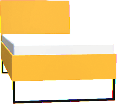 Łóżko Creative 90x200 szafran