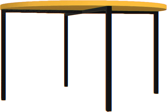 Stolik kawowy wysoki Creative szafran-czarny