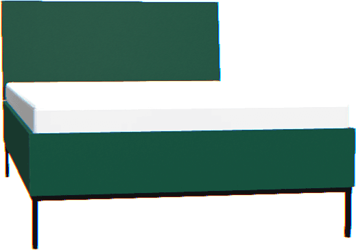 Łóżko Creative 120x200 zielone