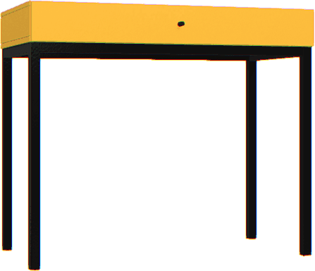 Toaletka Creative szafran czarny