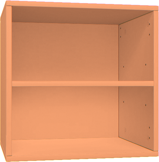 Single bookcase overhang Creative